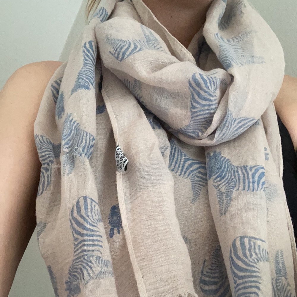 Tickled Pink Zebra Scarf
